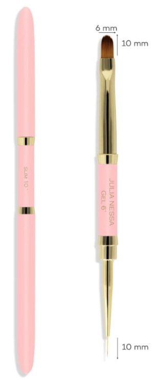 Pędzel do żelu JN Slim-Gel Brush 10mm/6mm-5926