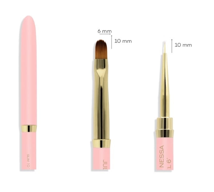 Pędzel do żelu JN Slim-Gel Brush 10mm/6mm-5927