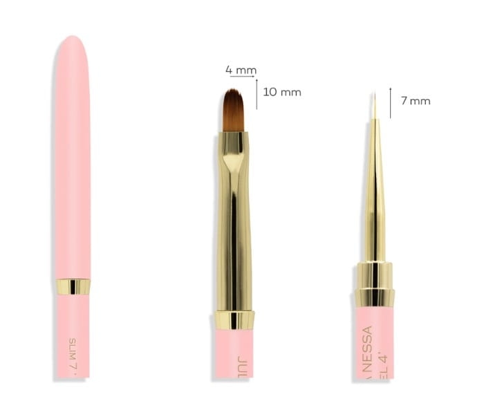 Pędzel do żelu JN Slim-Gel Brush 7mm/4mm-5925