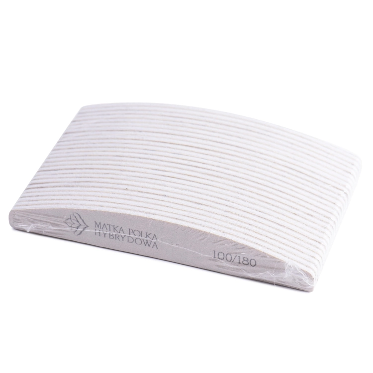Zestaw 25 pilników półksiężyc 100/180 Matka Polka Hybrydowa – komplet w folii