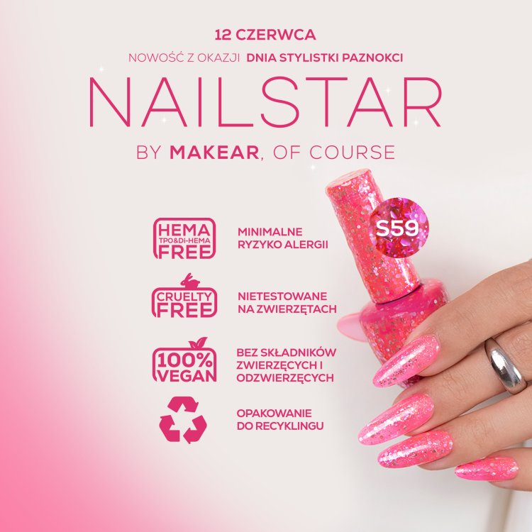 Lakier hybrydowy S59 Nail Star Makear 8ml-6441