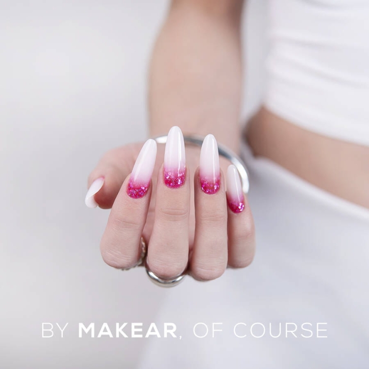 Lakier hybrydowy S58 Pink Star Makear 8ml-6654