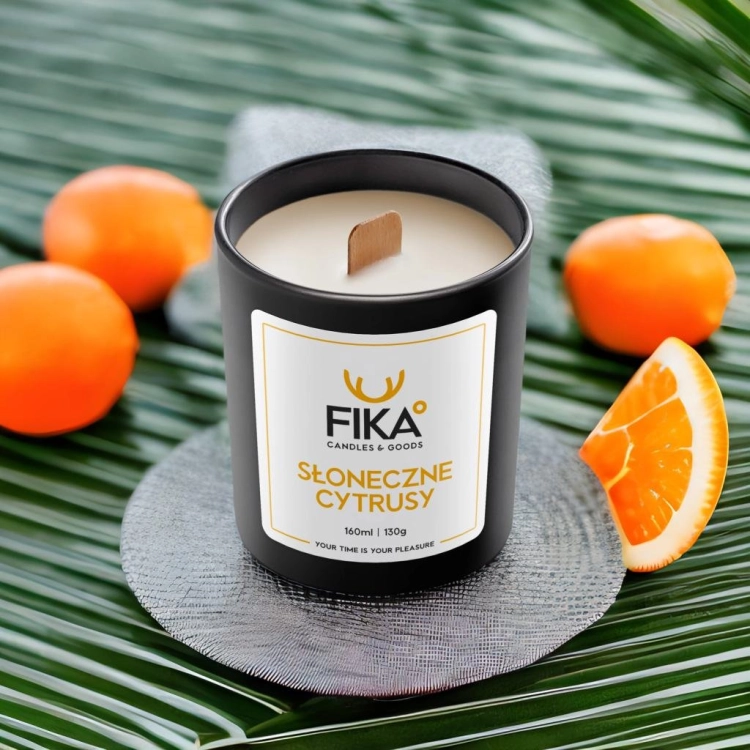 Świeca Sojowa Słoneczne Cytrusy FIKA 130g-6873