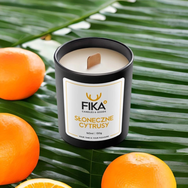 Świeca Sojowa Słoneczne Cytrusy FIKA 130g-6874