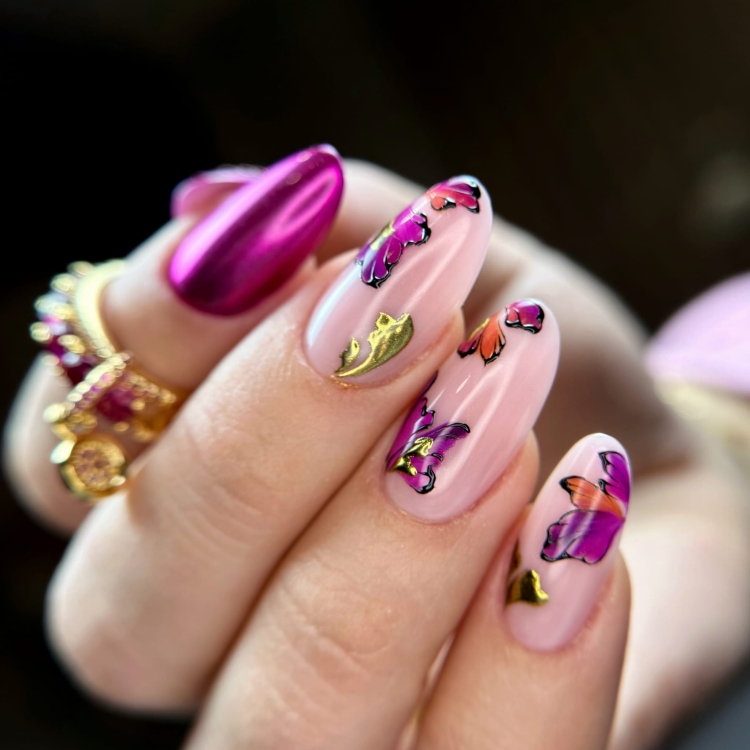 Pyłek CHROME GOLD stylizacja