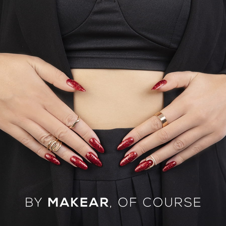 Lakier hybrydowy S62 Red Star Makear 8ml-6960