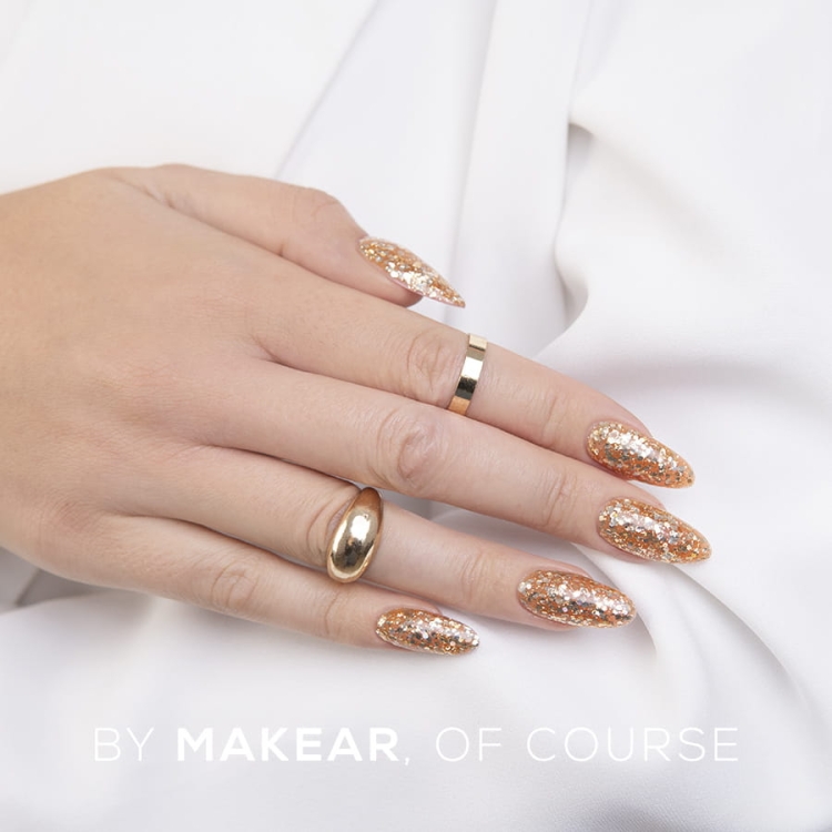 Lakier hybrydowy S63 Gold Star Makear 8ml-6963