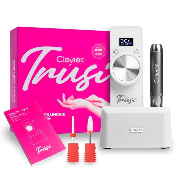 Frezarka akumulatorowa do manicure Clavier - biała-7147