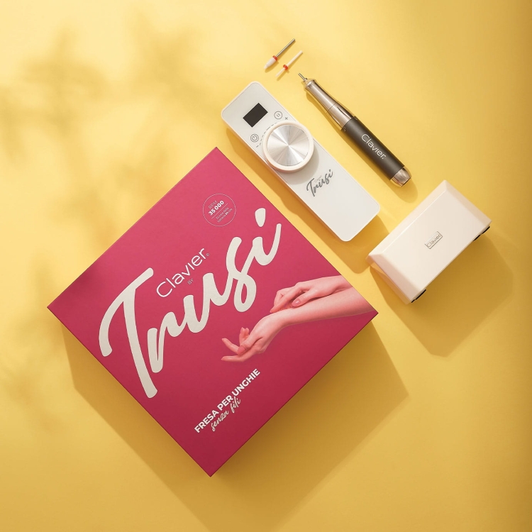 Frezarka akumulatorowa do manicure Clavier - biała-7150