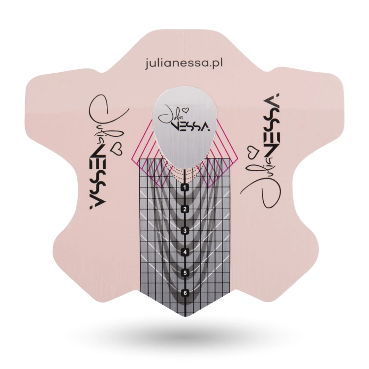 Szablony aluminiowo-papierowe do przedłużania paznokci Julia Nessa – 500 szt.