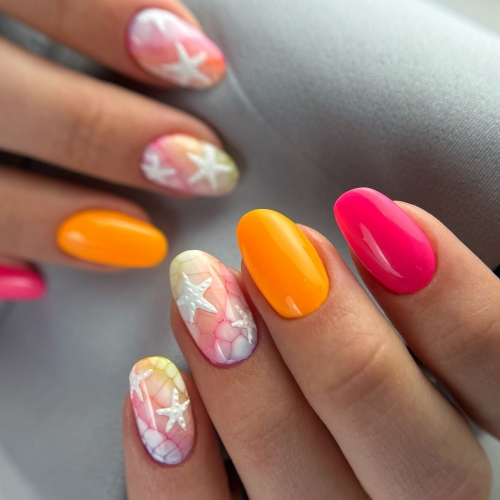 Inspiracja na lato lakier pomarańczowy