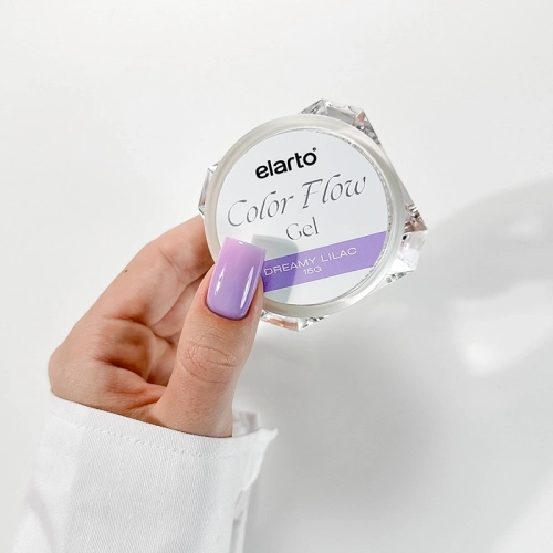 Żel budujący Color Flow Dreamy Lilac 15g Elarto