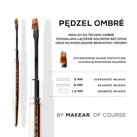 Pędzel do zdobień Ombre MAKEAR