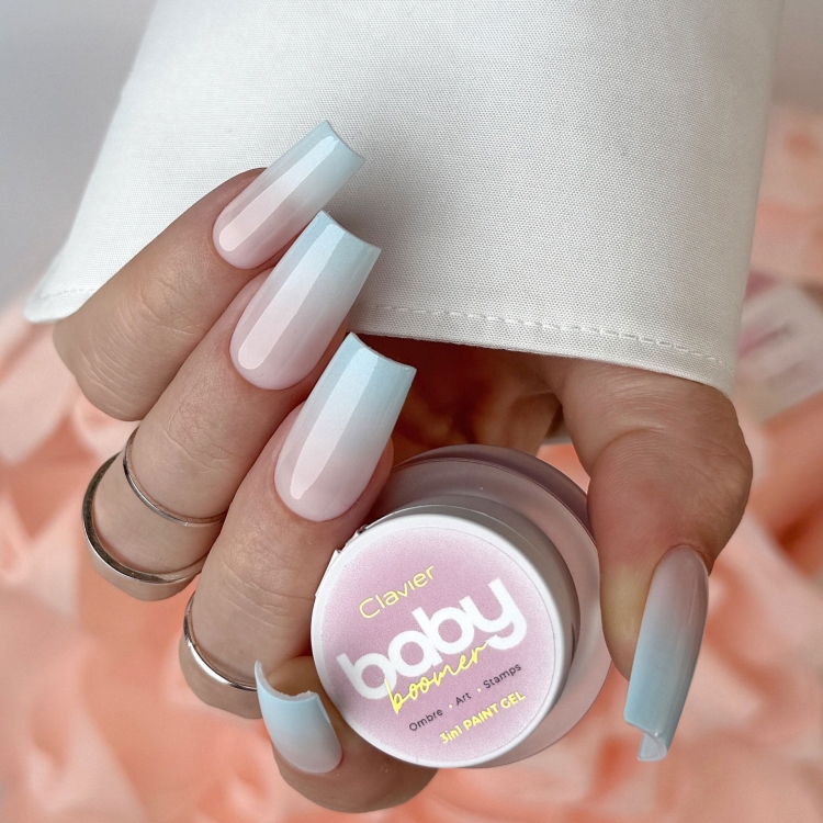 jasny niebieski baby boomer