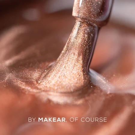 Ciemny brązowy lakier hybrydowy Cat Eye Makear