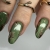 cat eye zielony lakier