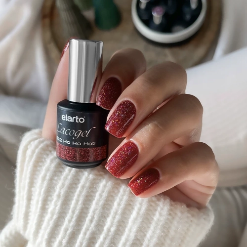 czerwony lakier hybrydowy