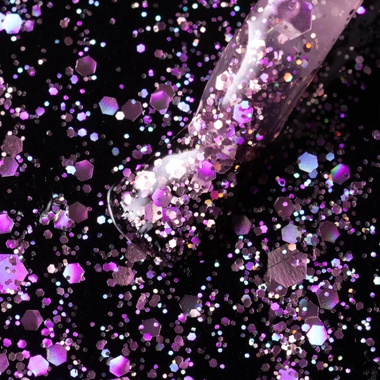 lakier hybrydowy z drobinkami