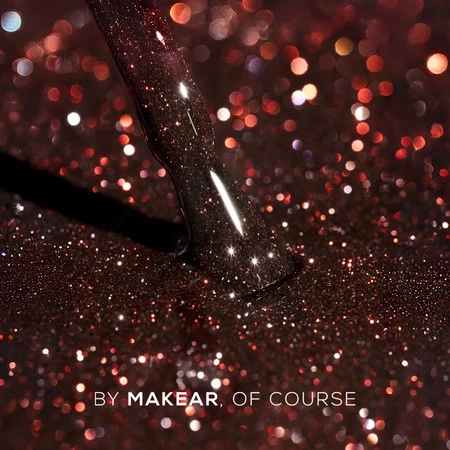 bordowy lakier hybrydowy z brokatem