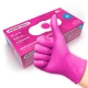 Rękawiczki nitrylowe MAGENTA M