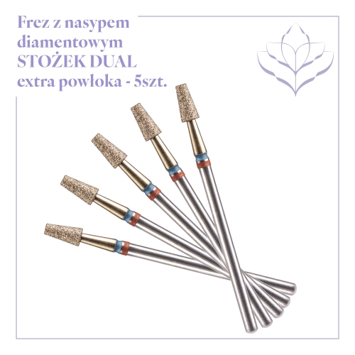 Zestaw frezów STOŻEK DUAL z powłoką