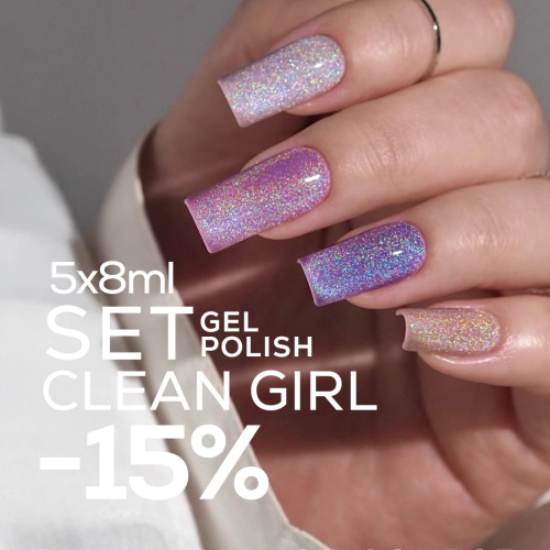 Zestaw 5 lakierów Clean Girl