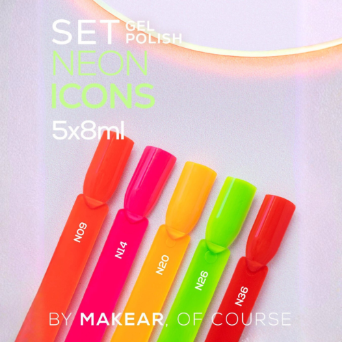 Zestaw 5 lakierów Neon Icons