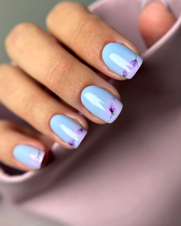 błękitny lakier hybrydowy