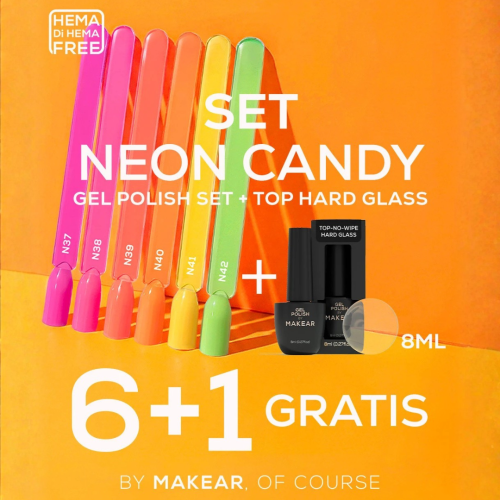 Zestaw Neon-Candy-Top-Hard-Glass-Makear