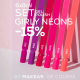 Zestaw neons girly fioletowe neony