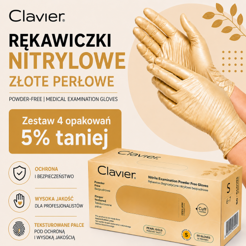 rekawiczki zlote S