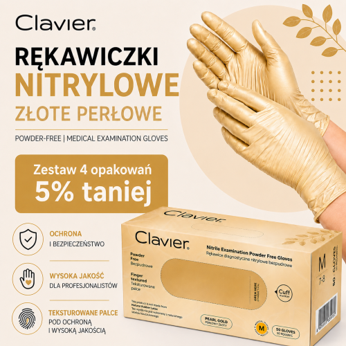 rekawiczki zlote m