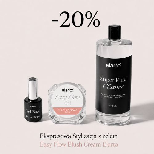 Ekspresowa Stylizacja z żelem Easy Flow Blush Cream Elarto