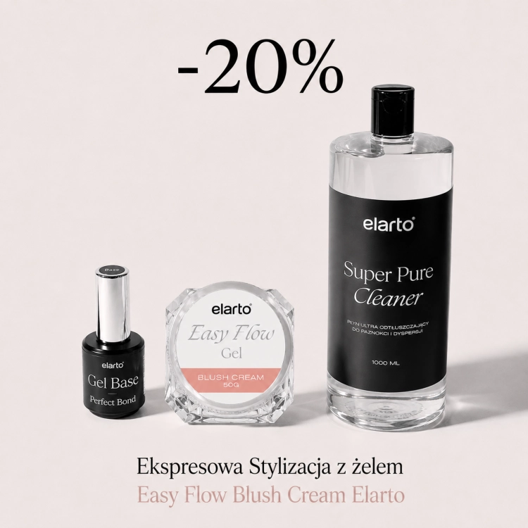 Ekspresowa Stylizacja z żelem Easy Flow Blush Cream Elarto