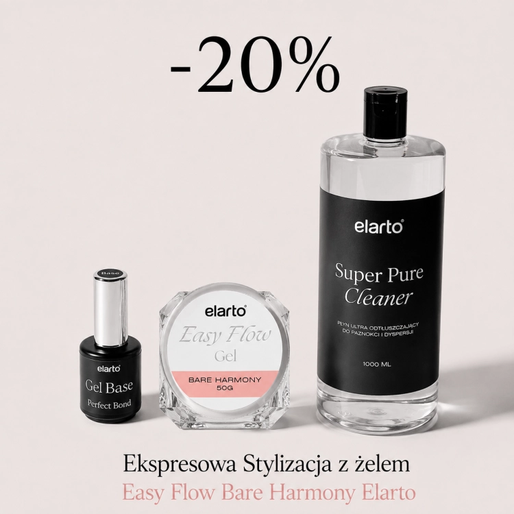 Ekspresowa Stylizacja z żelem Easy Flow Bare Harmony Elarto