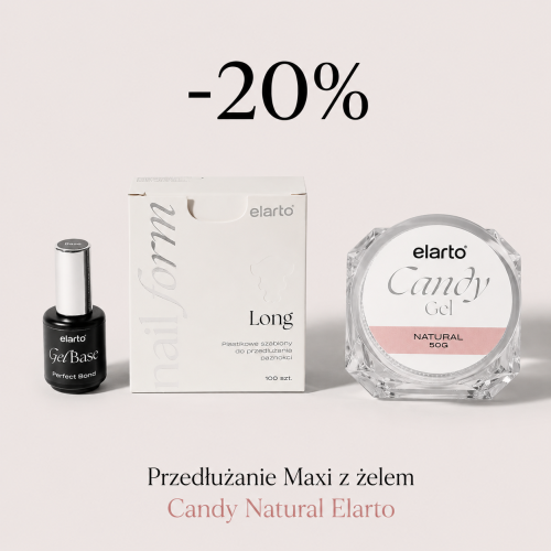Przedłużanie Maxi z żelem Candy Natural Elarto