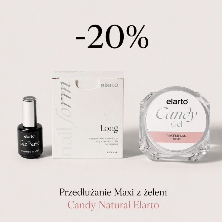 Przedłużanie Maxi z żelem Candy Natural Elarto