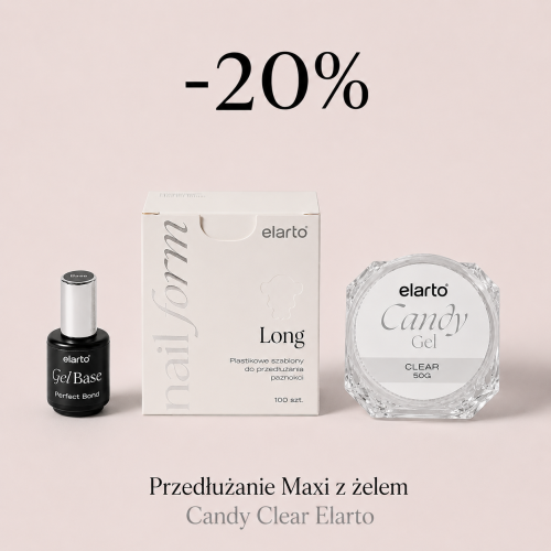 Przedłużanie Maxi z żelem Candy Clear Elarto