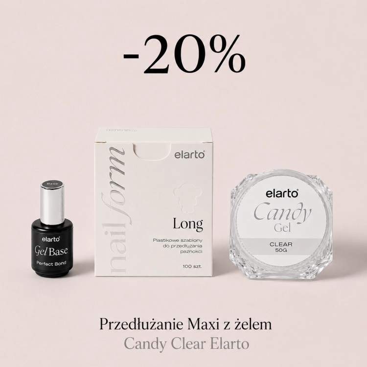 Przedłużanie Maxi z żelem Candy Clear Elarto
