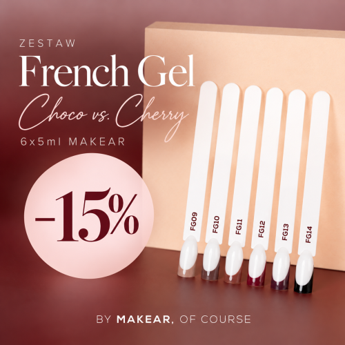 zestaw french manicure makear