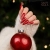czerwony brokat saute nails