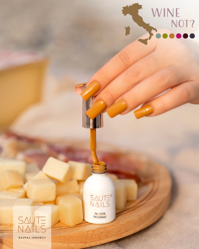 musztardowy kolor saute nails