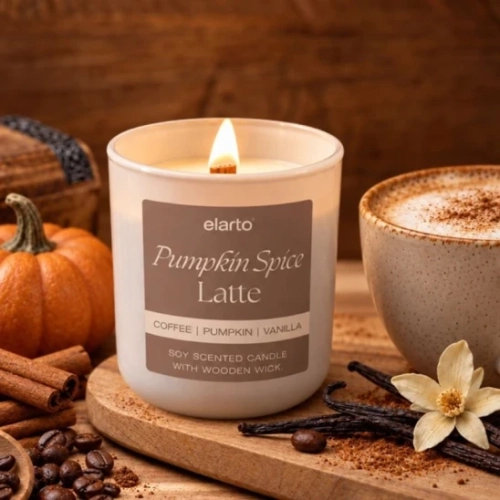 Świeca sojowa Pumpkin Spice Latte 175 g Elarto