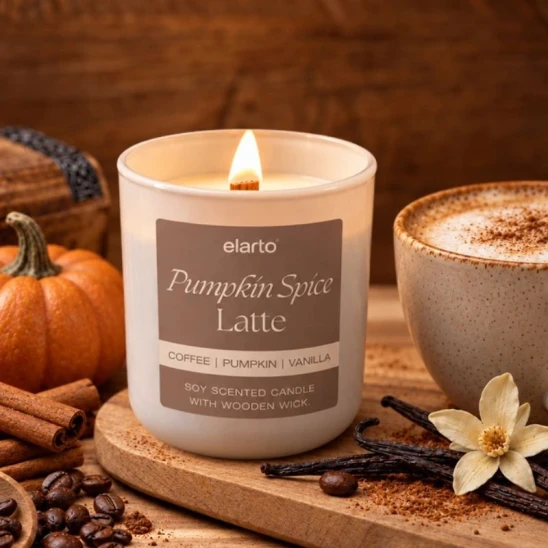 Świeca sojowa Pumpkin Spice Latte 175 g Elarto