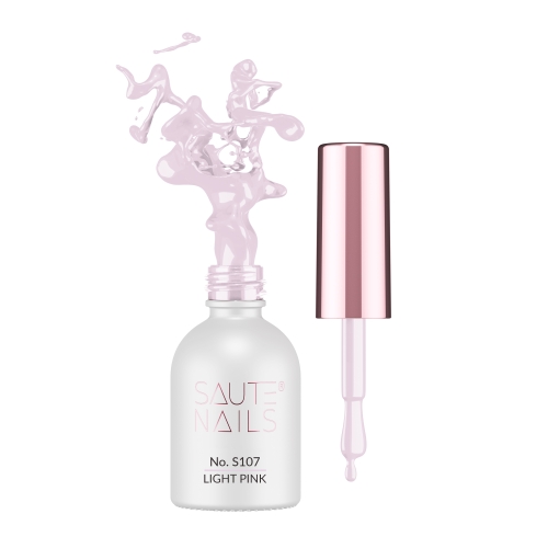 Lakier hybrydowy S107 Light Pink Saute Nails