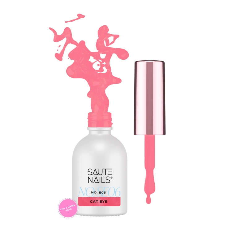 Lakier hybrydowy E06 Cat Effect Saute Nails