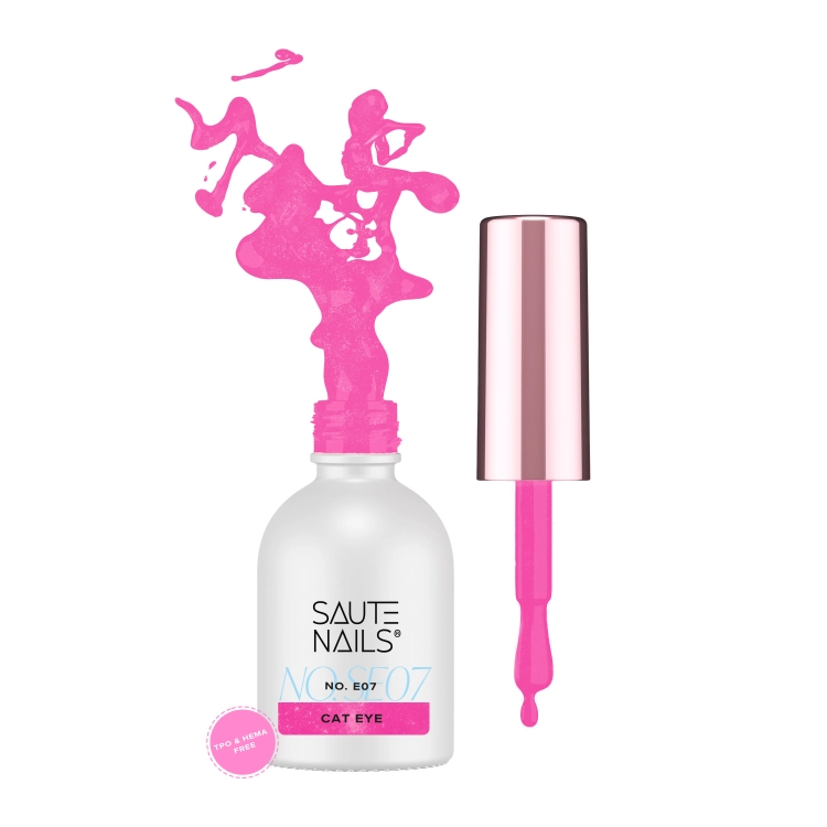 Lakier hybrydowy E07 Cat Effect Saute Nails
