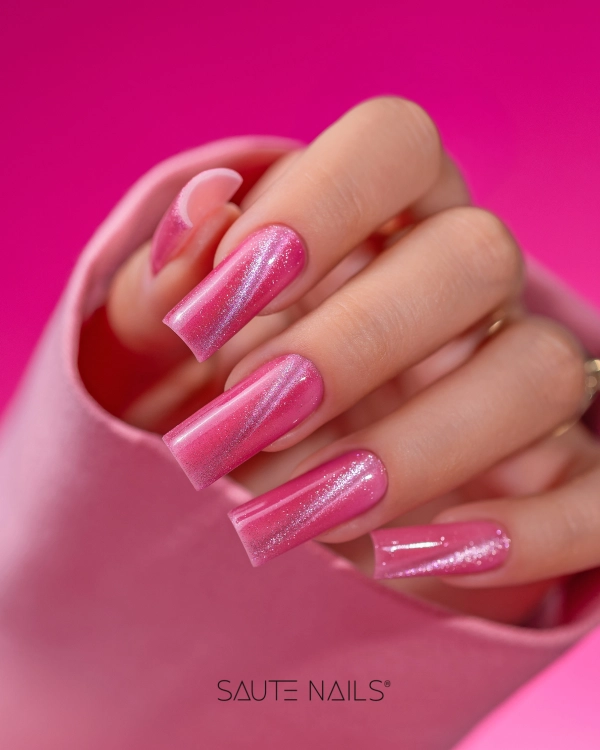 Lakier hybrydowy E07 Cat Effect Saute Nails – stylizacja