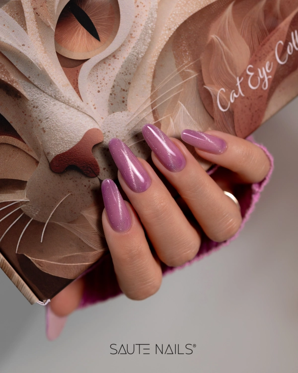 Lakier hybrydowy E12 Cat Effect Saute Nails – stylizacja