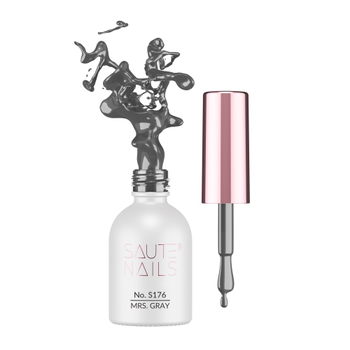 Lakier hybrydowy S176 Mrs. Grey Saute Nails